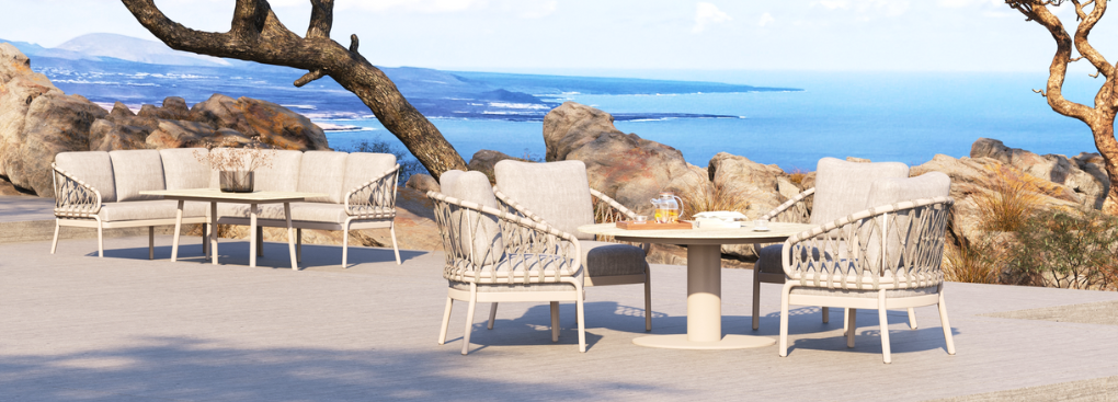 Met de tuinmeubelen en parasols van Tierra Outdoor maak je van je buitenruimte een stijlvolle, comfortabele en praktische plek. Met de tuinmeubelen en parasols van Tierra Outdoor maak je van je buitenruimte een stijlvolle, comfortabele en praktische plek.