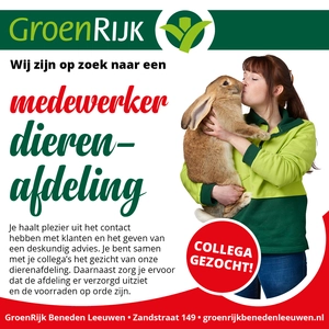 Medewerker dierenafdeling (24-32 uur)