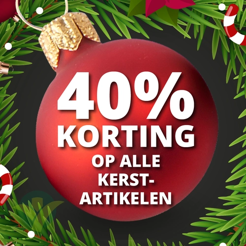 Kerstsale: 40% korting!