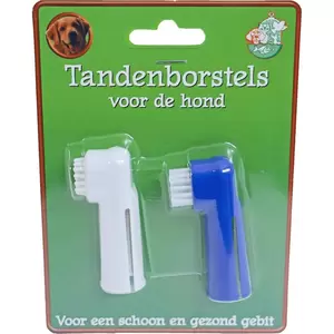 2 tandenborstels hond