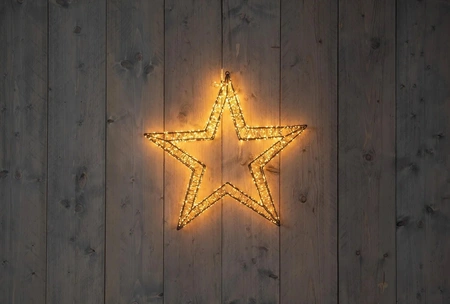 3d ster metaal 1200led 56x5cm cw - afbeelding 1