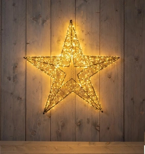3d ster metaal 1440led 76x8cm cw