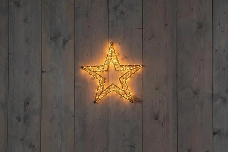 3d ster metaal 800led 36x3cm cw - afbeelding 1