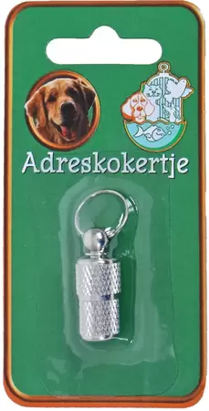 Adreskoker hond chrome 26mm