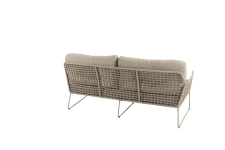 Albano living bench 2.5 seater latte with 3 cushions - afbeelding 2