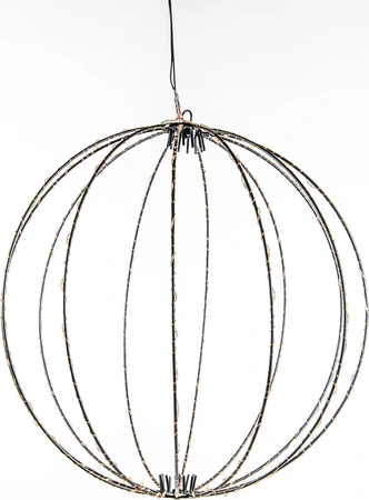 ANNA'S COLLECTION Bal 3d zwart 192l/d40cm classic - afbeelding 2