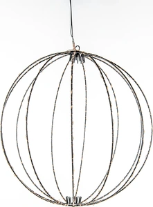 ANNA'S COLLECTION Bal 3d zwart 216l/d50cm cl+24flash - afbeelding 2