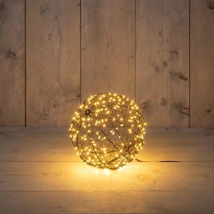 ANNA'S COLLECTION Bal metaal 200led fl. d18cm cw - afbeelding 1