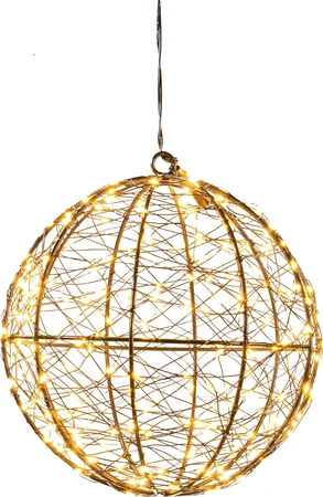 ANNA'S COLLECTION Bal metaal 200led fl. d18cm cw - afbeelding 2