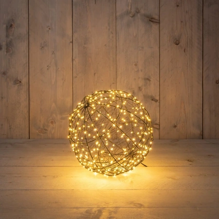 ANNA'S COLLECTION Bal metaal 300led fl. d25cm cw - afbeelding 1