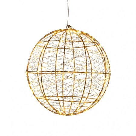 ANNA'S COLLECTION Bal metaal 300led fl. d25cm cw - afbeelding 2