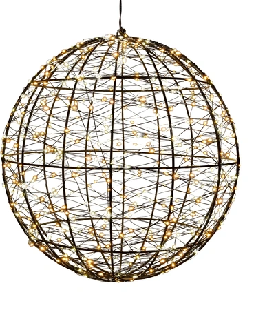 ANNA'S COLLECTION Bal metaal 500led flash d35cm cw/ww - afbeelding 2