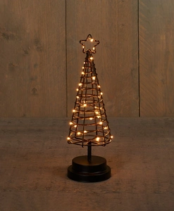 ANNA'S COLLECTION Boom 3d zwart/koper 30l/h30cm cl bo - afbeelding 1