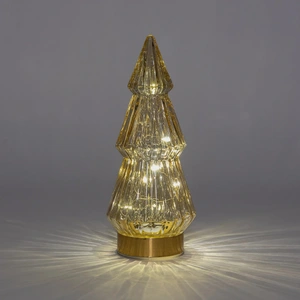 ANNA'S COLLECTION Boom glas h23.5cm amber/gd bo - afbeelding 2