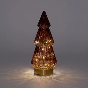 ANNA'S COLLECTION Boom glas h23.5cm bordeaux/gd bo - afbeelding 2