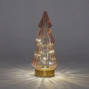 ANNA'S COLLECTION Boom glas h23.5cm roze/gd bo - afbeelding 2