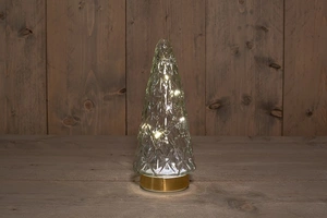 ANNA'S COLLECTION Boom glas h24.5cm helder/gd bo - afbeelding 2