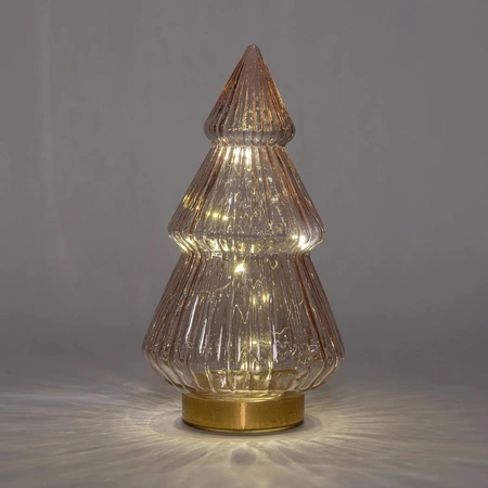 ANNA'S COLLECTION Boom glas h28.5cm roze/gd bo - afbeelding 2