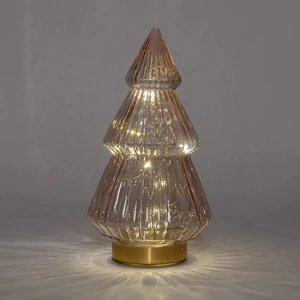 ANNA'S COLLECTION Boom glas h28.5cm roze/gd bo - afbeelding 2