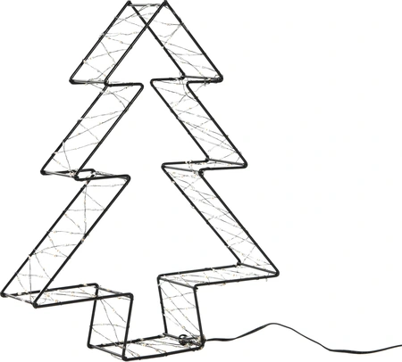 ANNA'S COLLECTION Boom metaal 3d zwart h36cm 300l cl - afbeelding 2