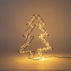 ANNA'S COLLECTION Boom metaal 3d zwart h36cm 300l cl - afbeelding 3