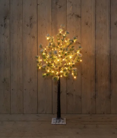 ANNA'S COLLECTION Dennenboom met sneeuw 64l. cw zwrt - afbeelding 1