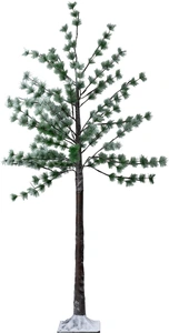 ANNA'S COLLECTION Dennenboom met sneeuw 96l. cw zwrt - afbeelding 2