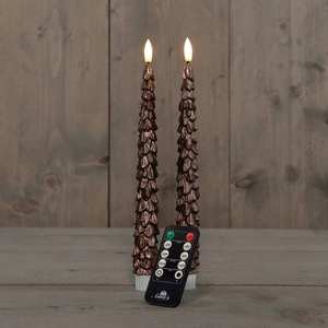 ANNA'S COLLECTION Dinerkaars kerstboom 27cm brons - afbeelding 1