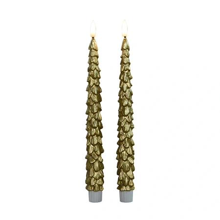 ANNA'S COLLECTION Dinerkaars kerstboom 27cm goud - afbeelding 2