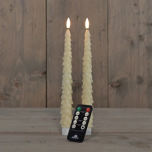 ANNA'S COLLECTION Dinerkaars kerstboom 27cm ivoor - afbeelding 1