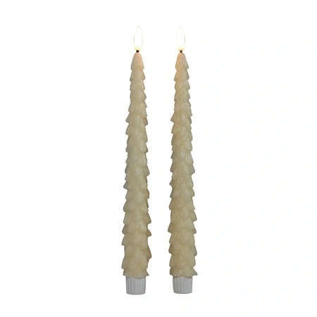 ANNA'S COLLECTION Dinerkaars kerstboom 27cm ivoor - afbeelding 2
