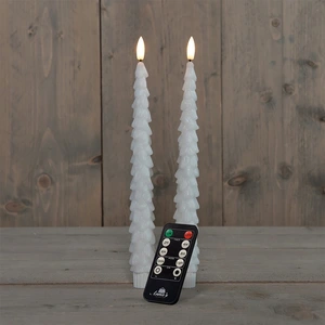 ANNA'S COLLECTION Dinerkaars kerstboom 27cm wit - afbeelding 1