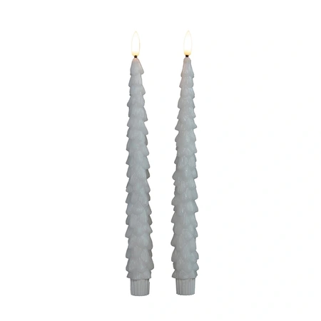 ANNA'S COLLECTION Dinerkaars kerstboom 27cm wit - afbeelding 2