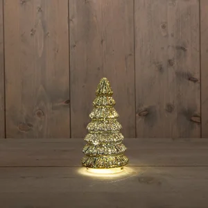 ANNA'S COLLECTION Kerstboom 10led 18.5x9.5cm goud