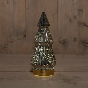 ANNA'S COLLECTION Kerstboom 10led 23.5x10cm antr