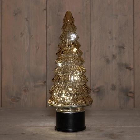 ANNA'S COLLECTION Kerstboom draaiend led 35x13cm ambr - afbeelding 3