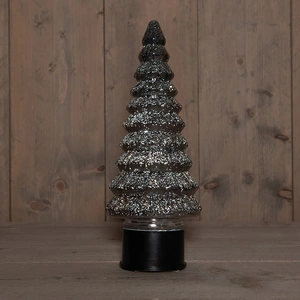 ANNA'S COLLECTION Kerstboom draaiend led 35x13cm antr - afbeelding 1