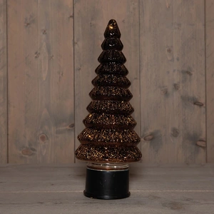 ANNA'S COLLECTION Kerstboom draaiend led 35x13cm brns - afbeelding 1