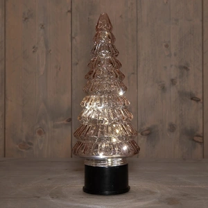 ANNA'S COLLECTION Kerstboom draaiend led 35x13cm roze