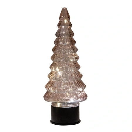 ANNA'S COLLECTION Kerstboom draaiend led 35x13cm roze - afbeelding 2