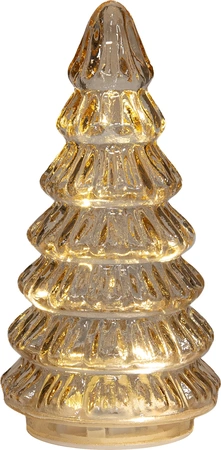 ANNA'S COLLECTION Kerstboom glas 18.5x9cm amber - afbeelding 2