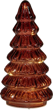 ANNA'S COLLECTION Kerstboom glas 18.5x9cm brdx - afbeelding 2