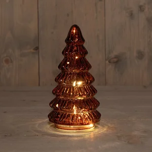 ANNA'S COLLECTION Kerstboom glas 18.5x9cm brdx