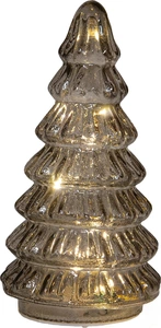 ANNA'S COLLECTION Kerstboom glas 18.5x9cm grijs - afbeelding 2