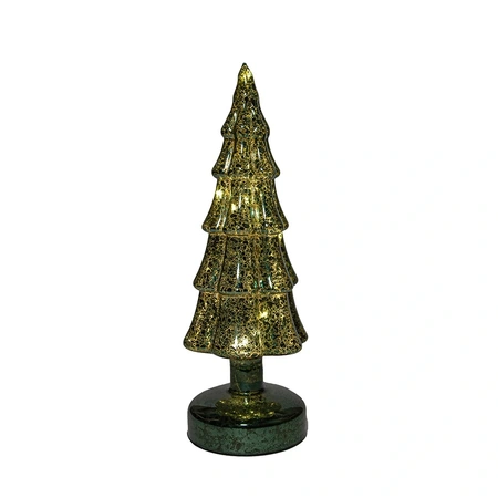 ANNA'S COLLECTION Kerstboom glas 27.5x9.5cm groen - afbeelding 2