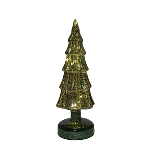 ANNA'S COLLECTION Kerstboom glas 27.5x9.5cm groen - afbeelding 2