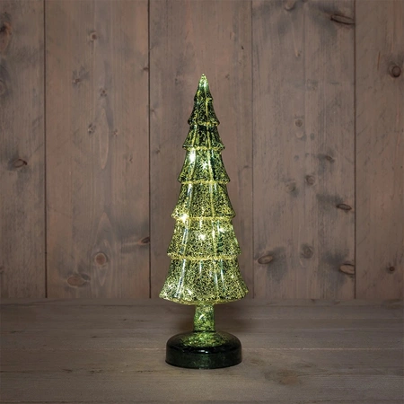 ANNA'S COLLECTION Kerstboom glas 33x11cm groen - afbeelding 1