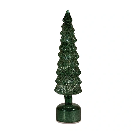 ANNA'S COLLECTION Kerstboom glas draaiend h38cm grn - afbeelding 2