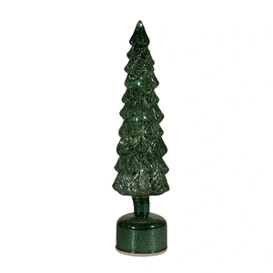 ANNA'S COLLECTION Kerstboom glas draaiend h38cm grn - afbeelding 2