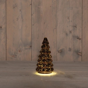 ANNA'S COLLECTION Kerstboompje 10led 18.5x9.5cm brns